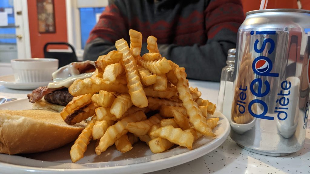 The butt flap is adequate and that’s a lot of fries.