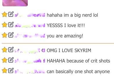 wearing skivvies and flashing tiddies